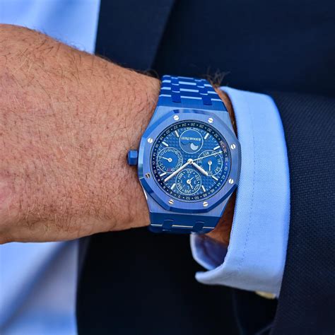 audemars piguet royal oak 26579cs perpetual calendar blue ceramic